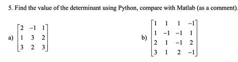 Determinate in Python 的图像结果