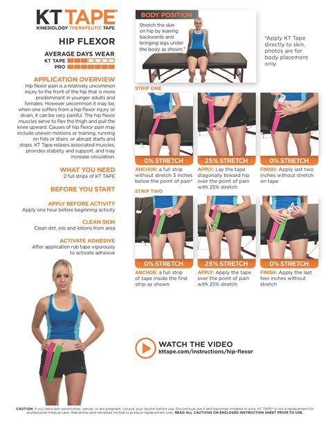 Learn the proper way to use KT Tape to help with hip flexor at ...