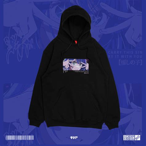Promo Hoodie Akane Kurokawa Kawaii Pose Oshi no Ko Aqua Ruby Ai Hoshino ...