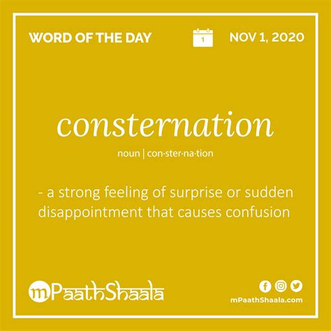consternation | Good vocabulary words, English vocabulary words ...