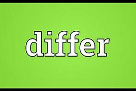 Image result for differ in
