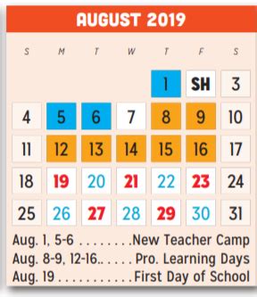 Poteet High School - School District Instructional Calendar - Mesquite ...