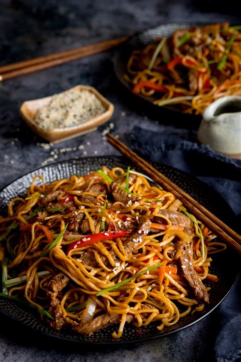Beef Teriyaki Noodles - Nicky's Kitchen Sanctuary