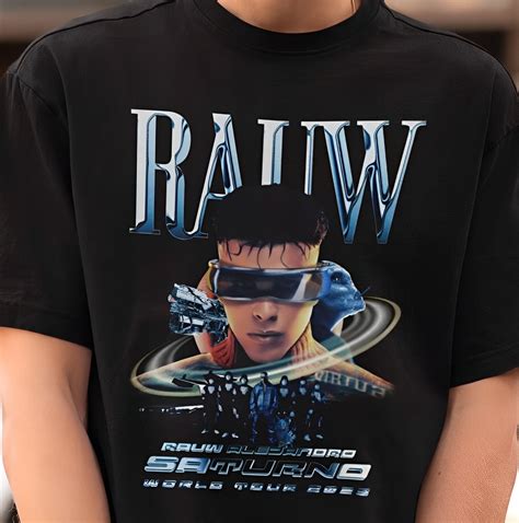 Rauw Alejandro Saturno 2023 World Tour Merch High Quality Unisex T ...