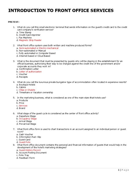 Front Office Introduction 的图像结果