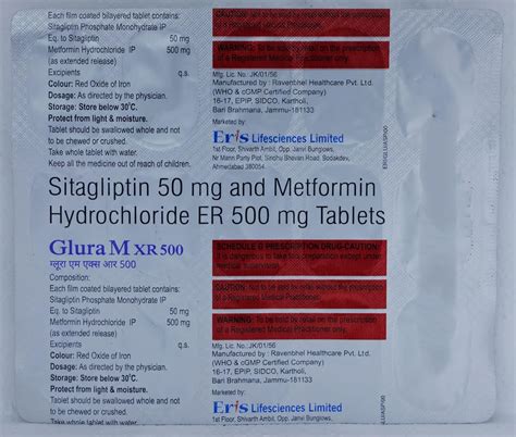 Glura M XR 500 - Strip of 15 Tablets : Amazon.in: Health & Personal Care