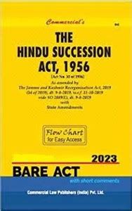 Commercial’s THE HINDU SUCESSION ACT 1956, EDITION: 2023: Buy ...