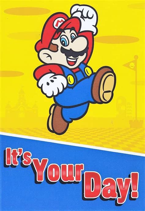 Super Mario Birthday Greeting Card : Amazon.in: Office Products