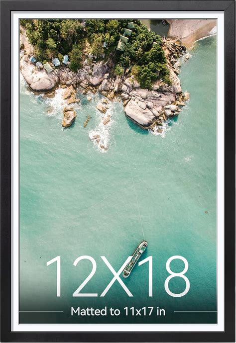 Amazon.com - HappyHapi 12x18 Poster Frame, Black Picture Frame for ...