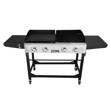 Buy 4-Burners Portable Propane Gas Grill and Griddle Combo Grills in ...