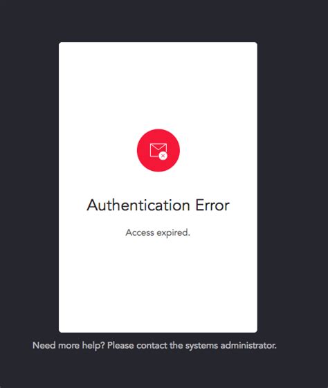 Authentication Failed