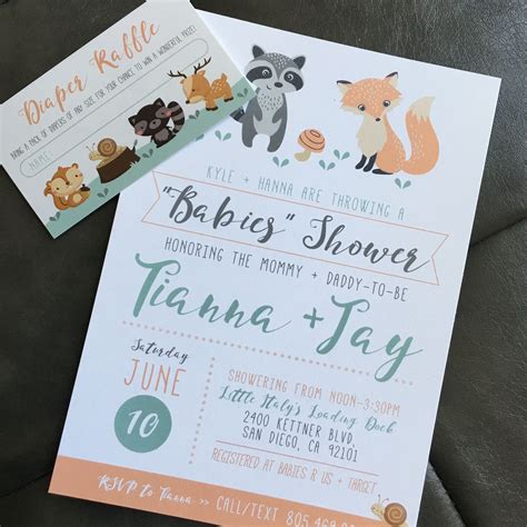 Woodland Baby Shower Invitations Pinterest