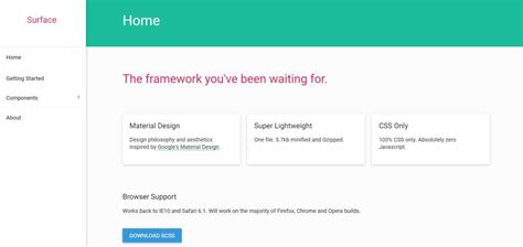 Image result for CSS Material Design Frameworks