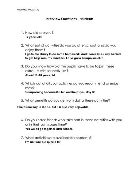 Image result for Interview Questions for Students