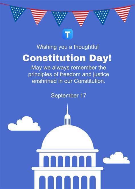 Free Constitution Day Greeting Card Template to Edit Online