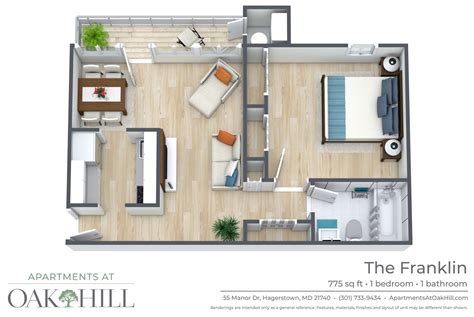Floor Plans | The Apartments at Oak Hill
