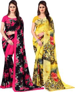Georgette Sarees Party Wear - Buy Georgette Sarees Party Wear online at ...