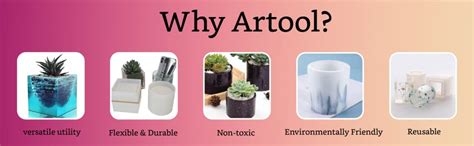 ARTOOL Square Shape Resin Art Mold Creative DIY Multiuse Flower Planter ...