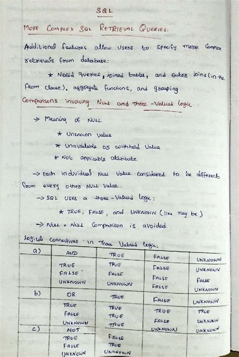 DBMS-Module-4: Advanced SQL Queries and Logic Operations - Studocu