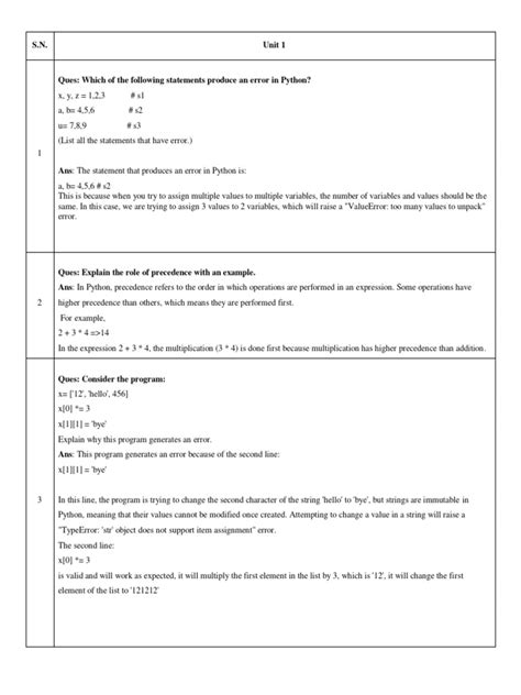 Image result for Python Programming Questions and Answers PDF