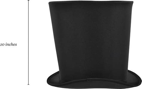 Buy Nicky Bigs Novelties Adult Extra Tall Black Satin Top Hat - Caroler ...