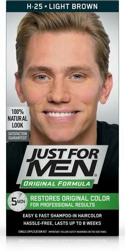 Buy Just for men Original fórmula fast shampoo em cabelo H-25 Marrom ...