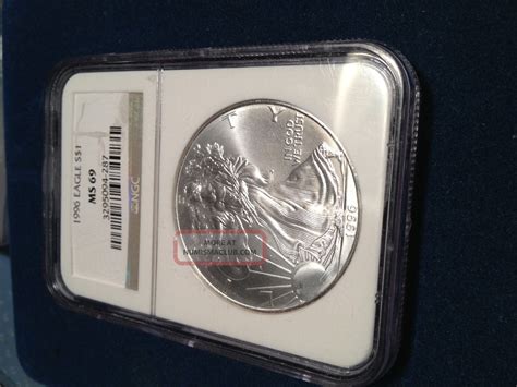 1996 Silver American Eagle (ngc Ms - 69)