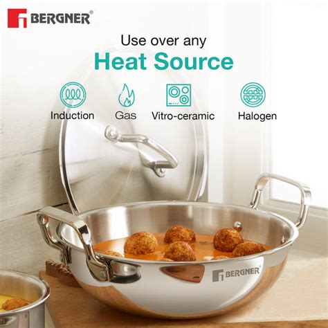 TriPro 4 pcs Tri-Ply Stainless Steel Cookware Set