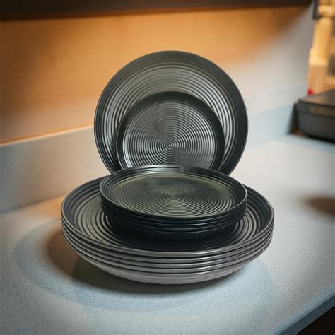 Buy Lupaava Premium Melamine Dinner Plate Set | 6 Large Plate (11 inch ...