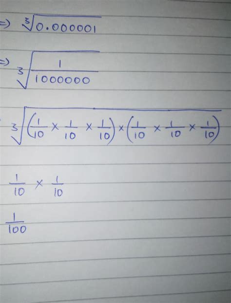 Q.10 Find the cube root of 0.000001 please also explain me hoe it ...