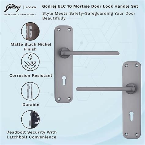 Shop Godrej ELC 10 6 Lever Mortise Lock – Secure & Stylish
