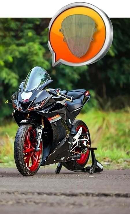 FK Racing Yamaha Full Bubble Windscreens & Wind Deflectors Visor for ...