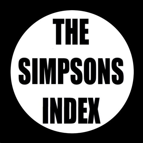 Image result for Simpsons Index Explanation