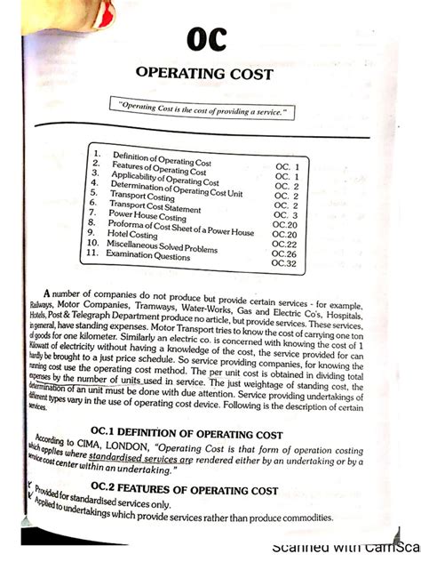 Image result for Operating Costing
