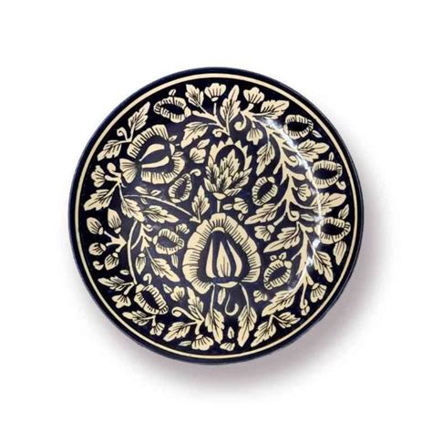 Hand Painted Ceramic Dinner Plates (10 Inch, Set of 6, Dishwasher ...