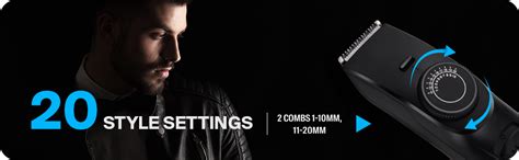 BSC Cordless Beard Trimmer for Men | 20 length settings, Flash Charging ...