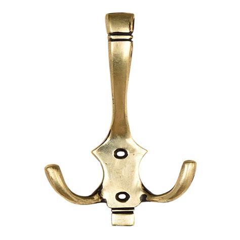 Simple Handmade Brass Tri Hook Home Decoration Hook