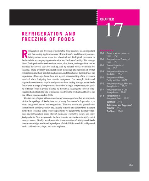 Refrigeration & freezing of foods - REFRIGERATION AND FREEZING OF FOODS ...