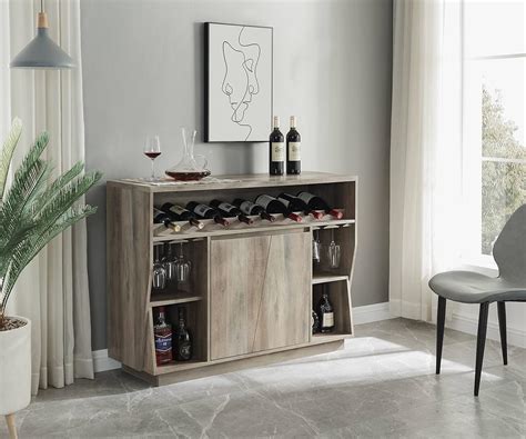 Buy Home Source Lavish Console Bar Cabinet in Grey Wash Online at ...