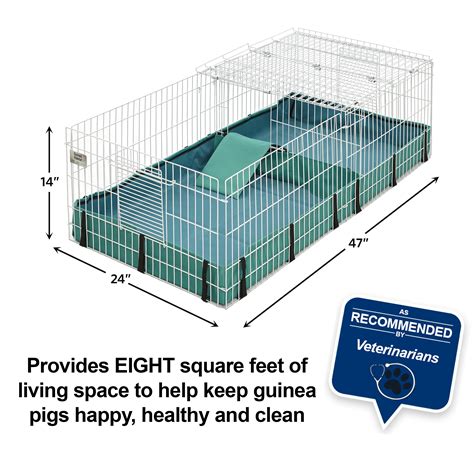 Buy MidWest Homes For Pets Guinea Habitat Plus with 8 sq. ft. Living ...