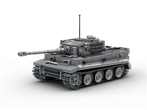 Buildarmy Lego Compatible Tiger 1 tank 1:33 Kit With Full Interior