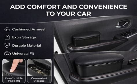 MOHILAA Car Armrest Storage Box Door Armrest Organizer Car Storage Box ...