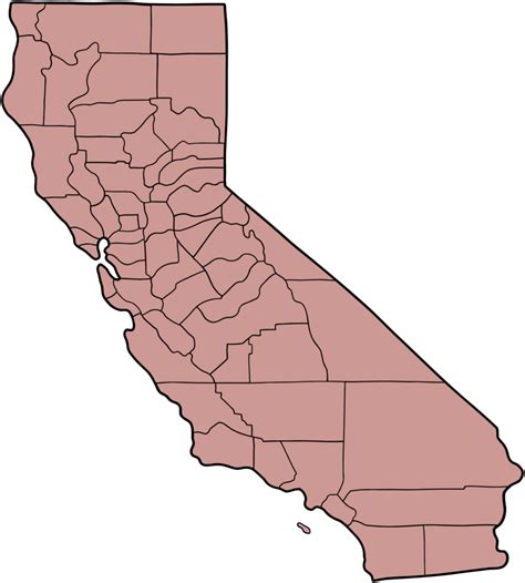 California Map Drawing 的图像结果