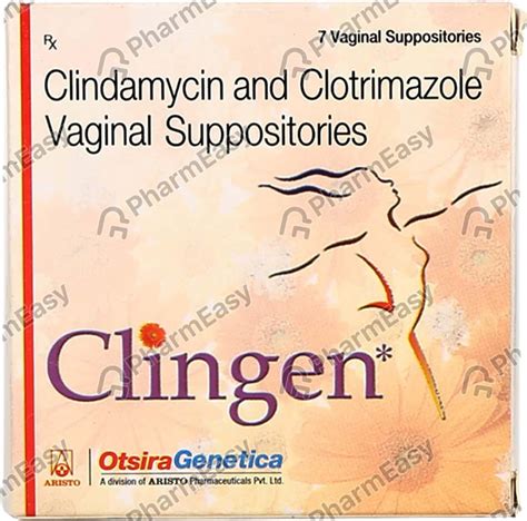 Clingen Strip Of 7 Vaginal Suppository: Uses, Side Effects, Price ...