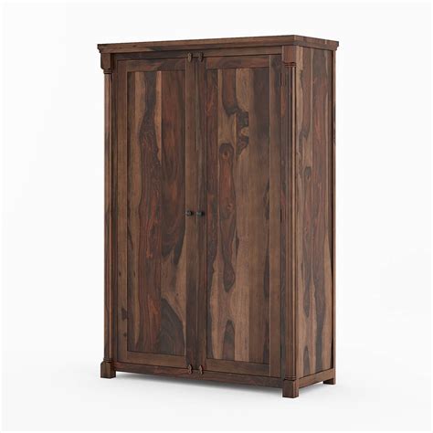 Nismaaya Adarsh Solid Wood Cupboard With 4 Drawers – Nismaaya Decor