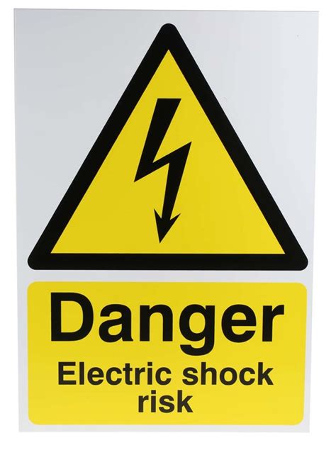 RS PRO | RS PRO Electrical Hazard Warning Sign (English) | 763-1588 | RS
