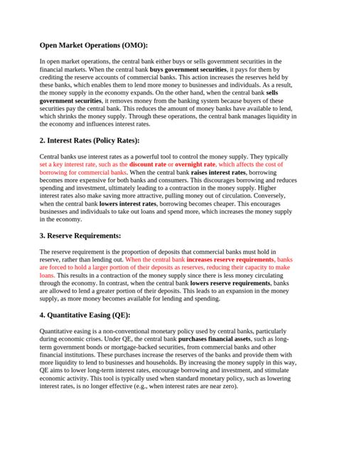 Image result for Open market operation Types and Examples