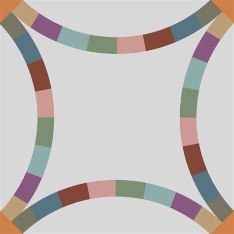 Double Wedding Ring Quilt Block | Scissortail Quilting | Double wedding ...