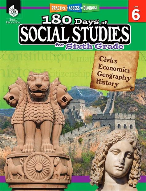 Amazon.com: 180 Days™: Social Studies, Civics for 6th Grade Practice ...
