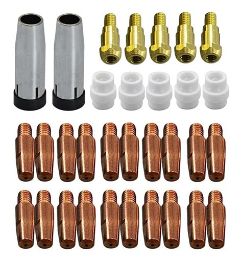 Contact Tip .030" Conical Gas Nozzle Tip Holder Fit 24KD MB24 MIG MAG ...